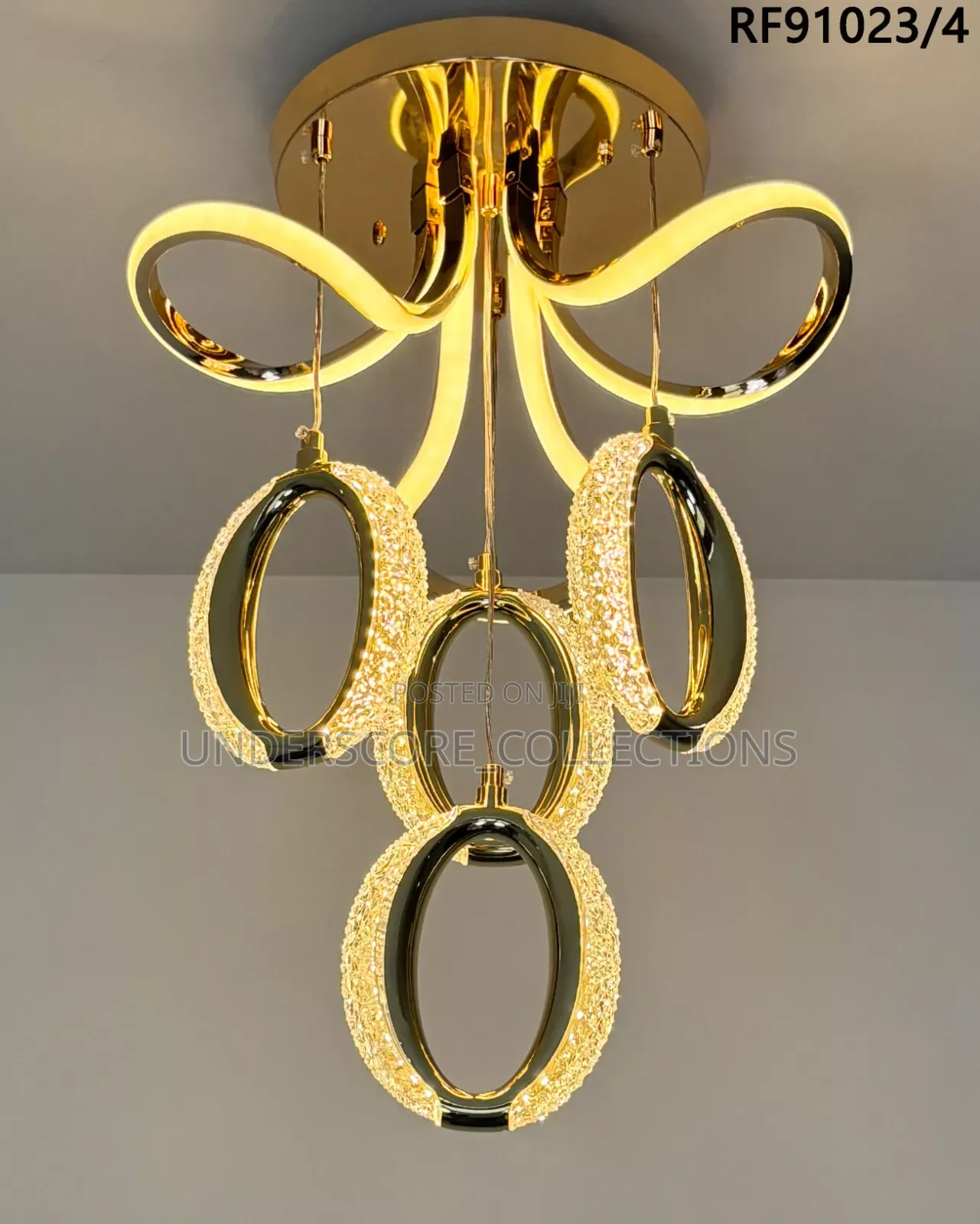 Stylish Chandelier Lights With Four Rings