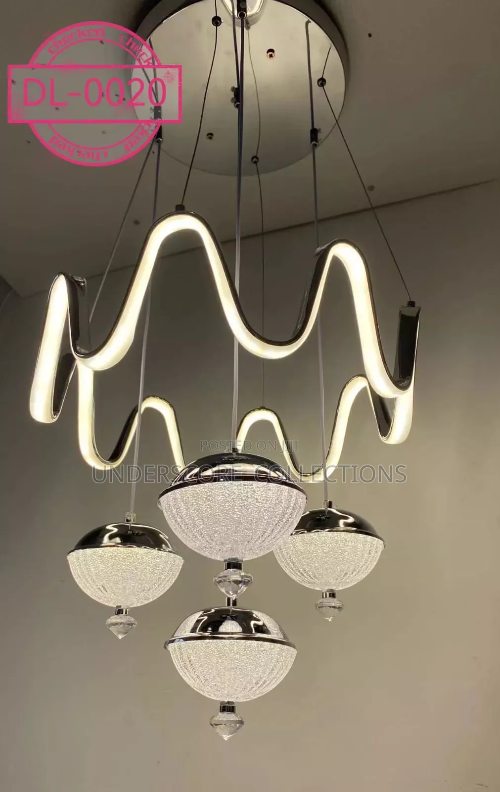 Crest and Crystal Pendant Lights 
