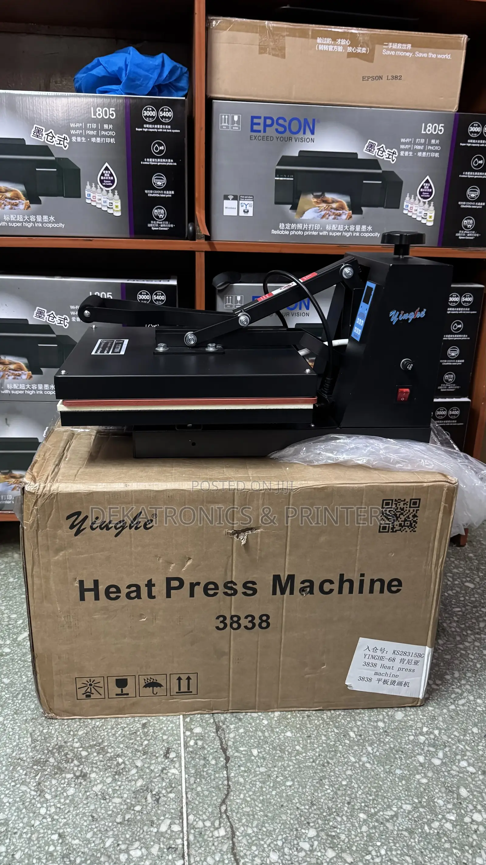 Yh3838 (A3 Size) Flatbed Heat Press Machine