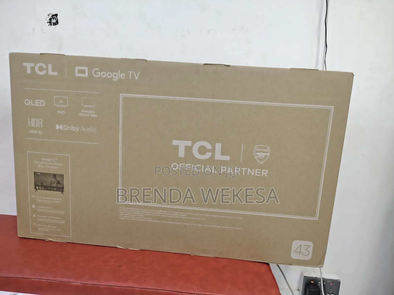 TCL 43 Inch Qled Google TV Smart Android Full Hd-43s5k