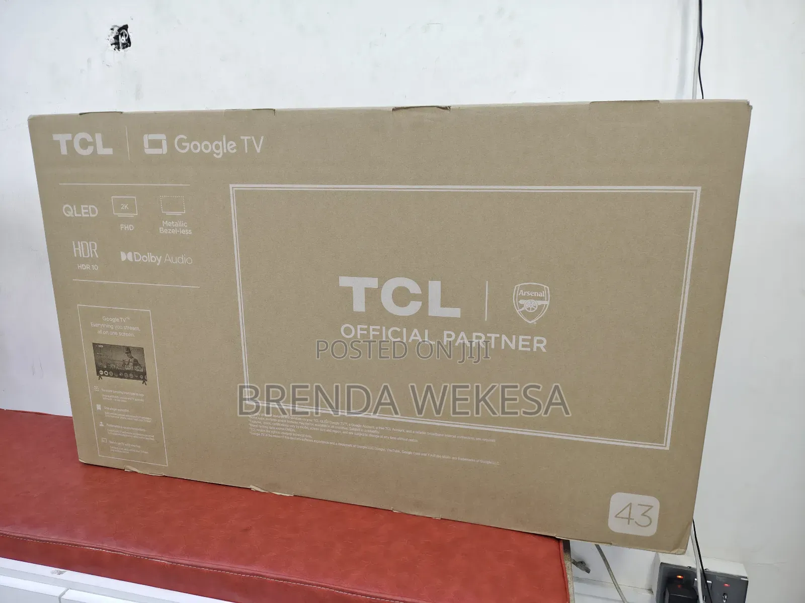 TCL 43 Inch Qled Google TV Smart Android Full Hd-43s5k