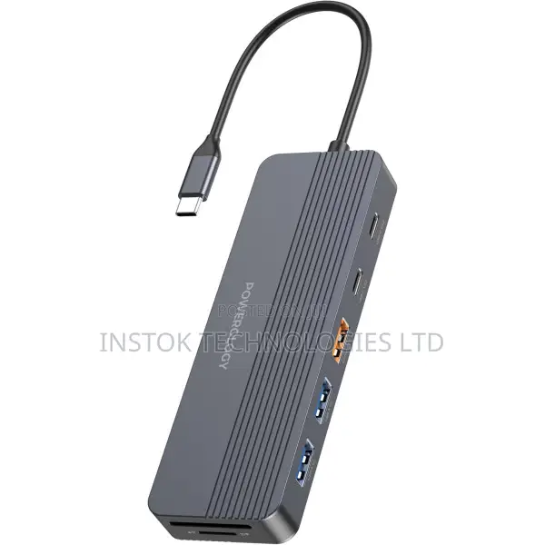 Powerology 12-in-1 Usb-C Hub Pd 100w