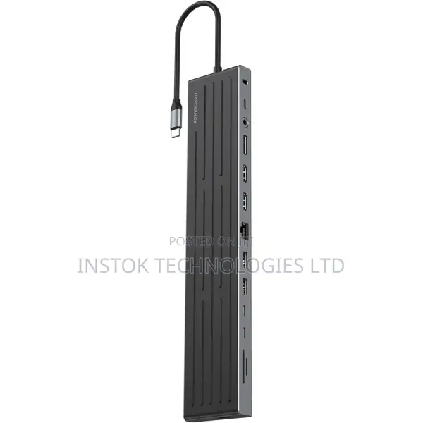 Powerology Nexis 13-in-1 Usb-C Hub With Laptop Stand