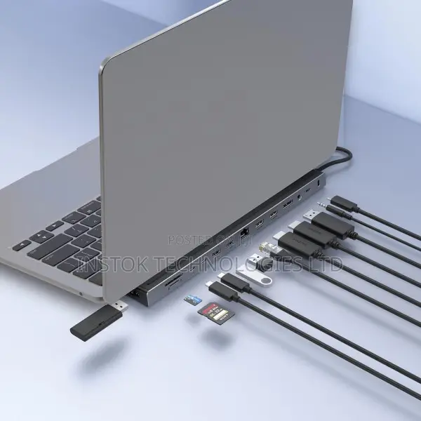 Powerology Nexis 13-in-1 Usb-C Hub With Laptop Stand