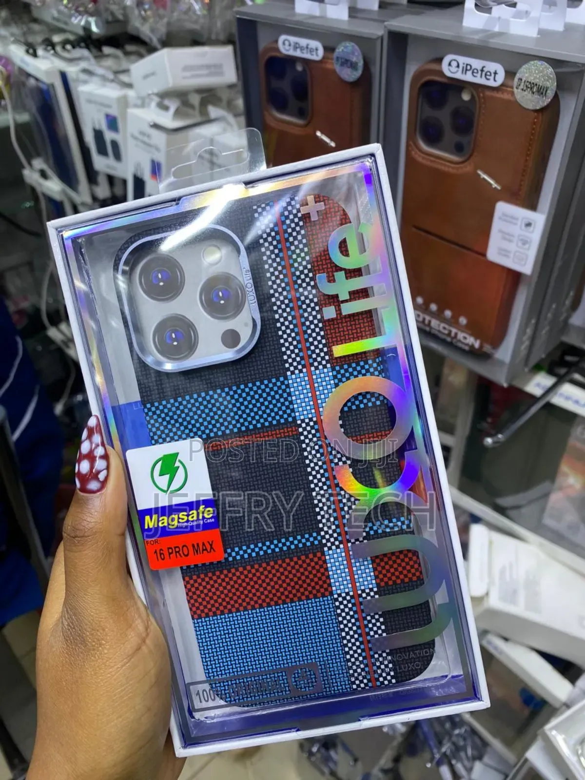 Huhucase Real Carbon Fiber Case for iPhone 16 Pro Max 5g Multicolor