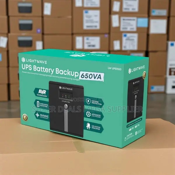 Lightwave 650va Capacity Ups Fast Charging With Battery Backup