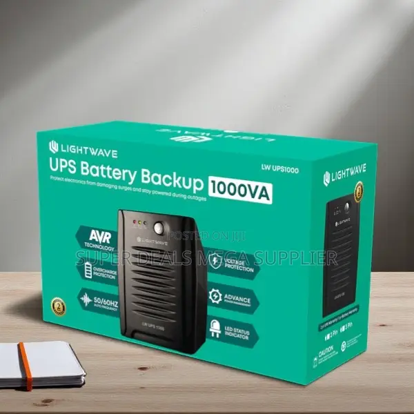 Lightwave 1000va Capacity Ups With Auto Restart and Stable Voltage