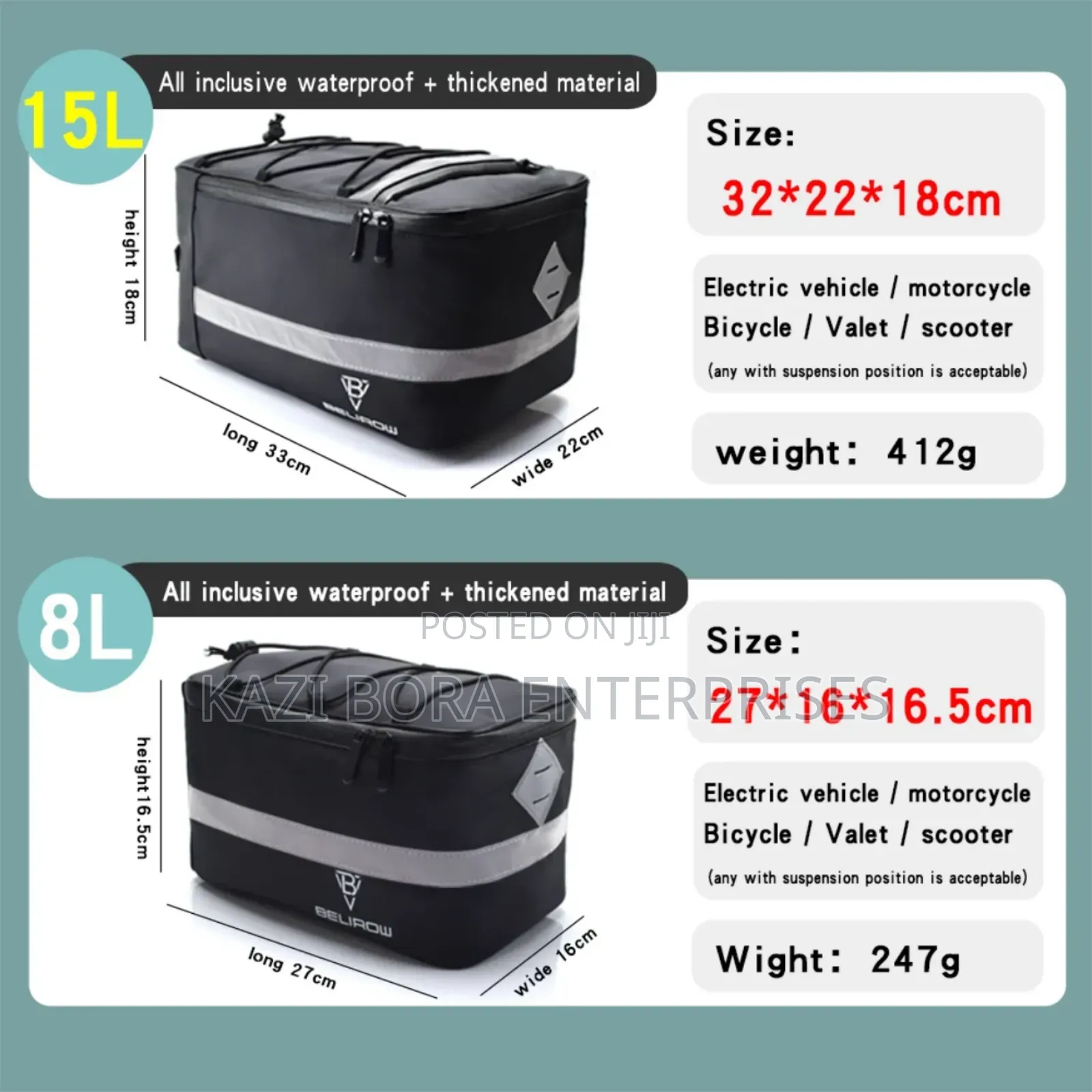 Bicycle Rear Carrier Camel Bags