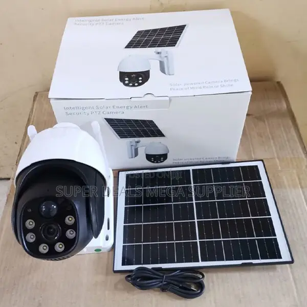 4g Solar Powered Security Camera 3mp Hd PTZ Human Detect Two Way Talk