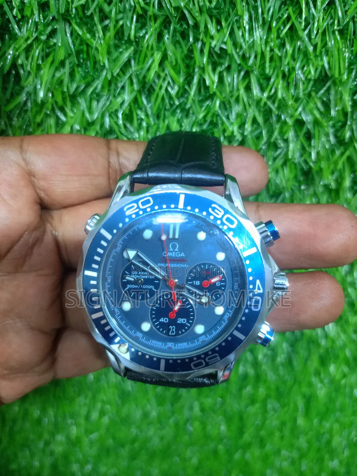 Omega Leather Straps Watch
