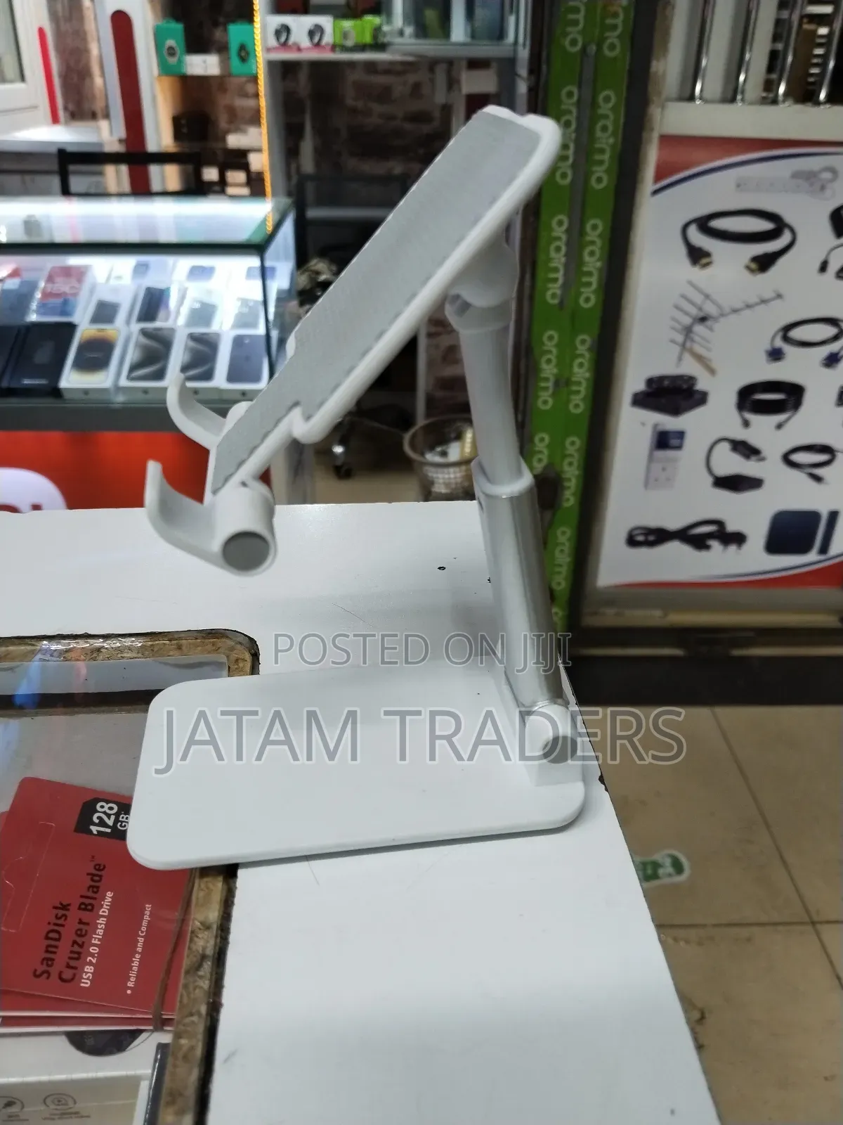 White Phone Bracket