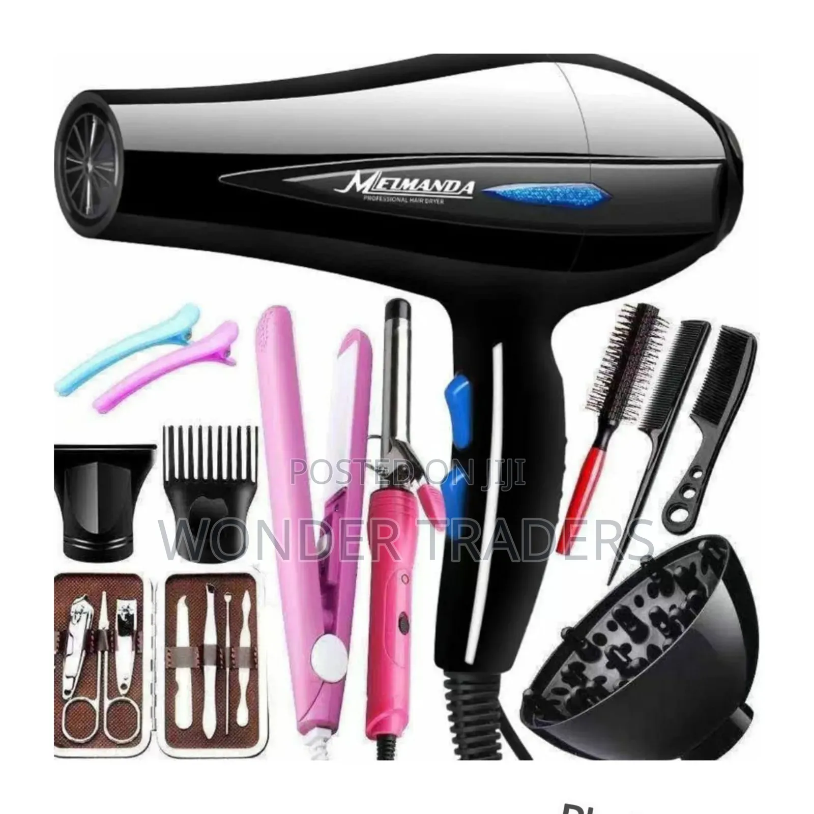 12pcs Professional Blow Dry With Accessories