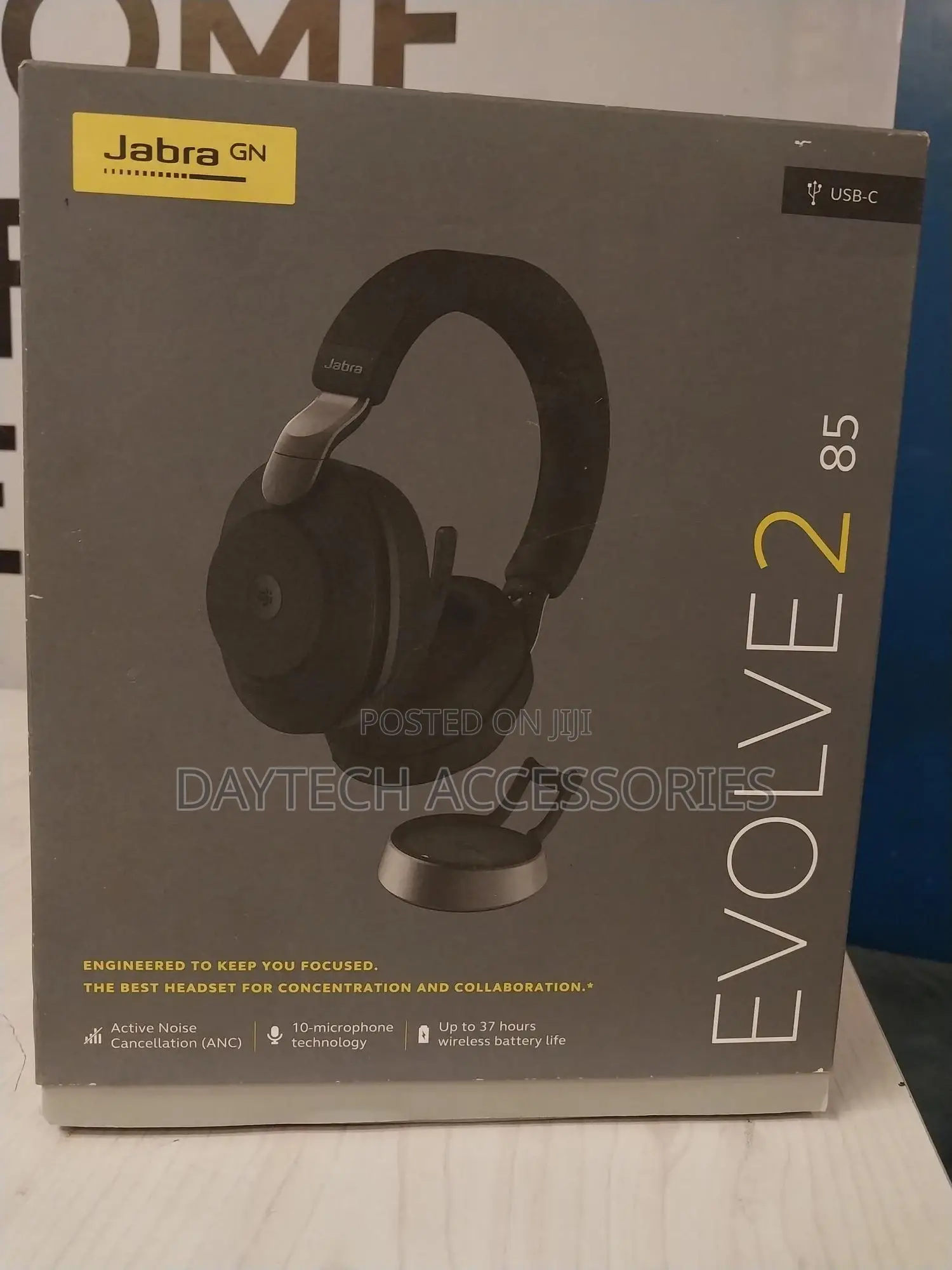 Jabra Evolve2 85 Noise-Canceling Wireless Over-Ear Headset