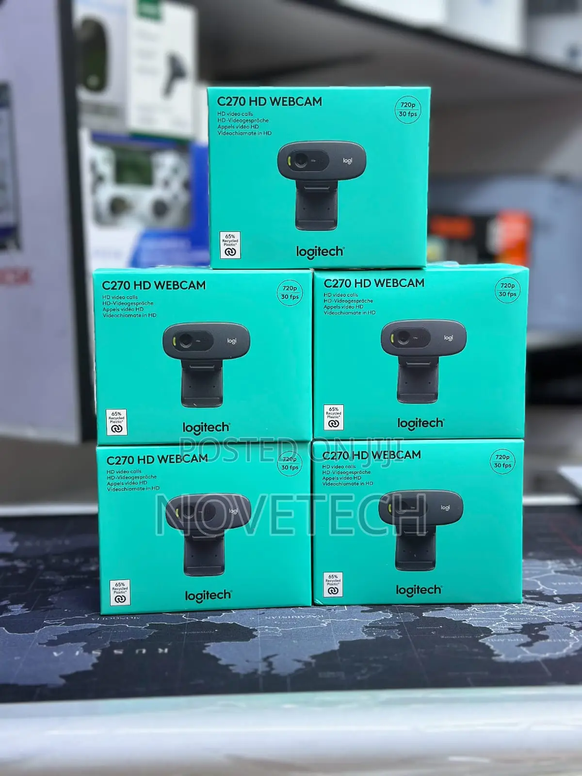 Logitech C270 Hd Webcam, 720p