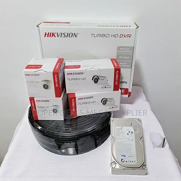 Hikvision 4 Camera 1080p CCTV Package With DVR and 500gb Storage Drive