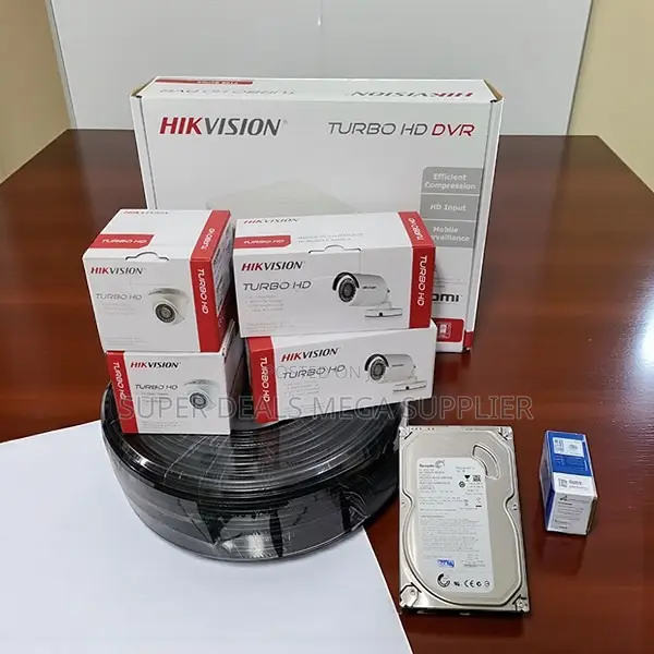 Hikvision Full Hd 4 Camera CCTV System 500gb DVR and 50m Coax Cable