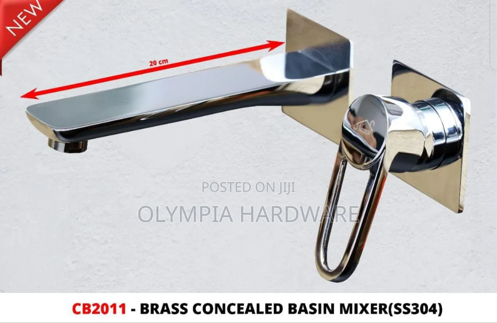 Concealed Basin Mixer (Silver