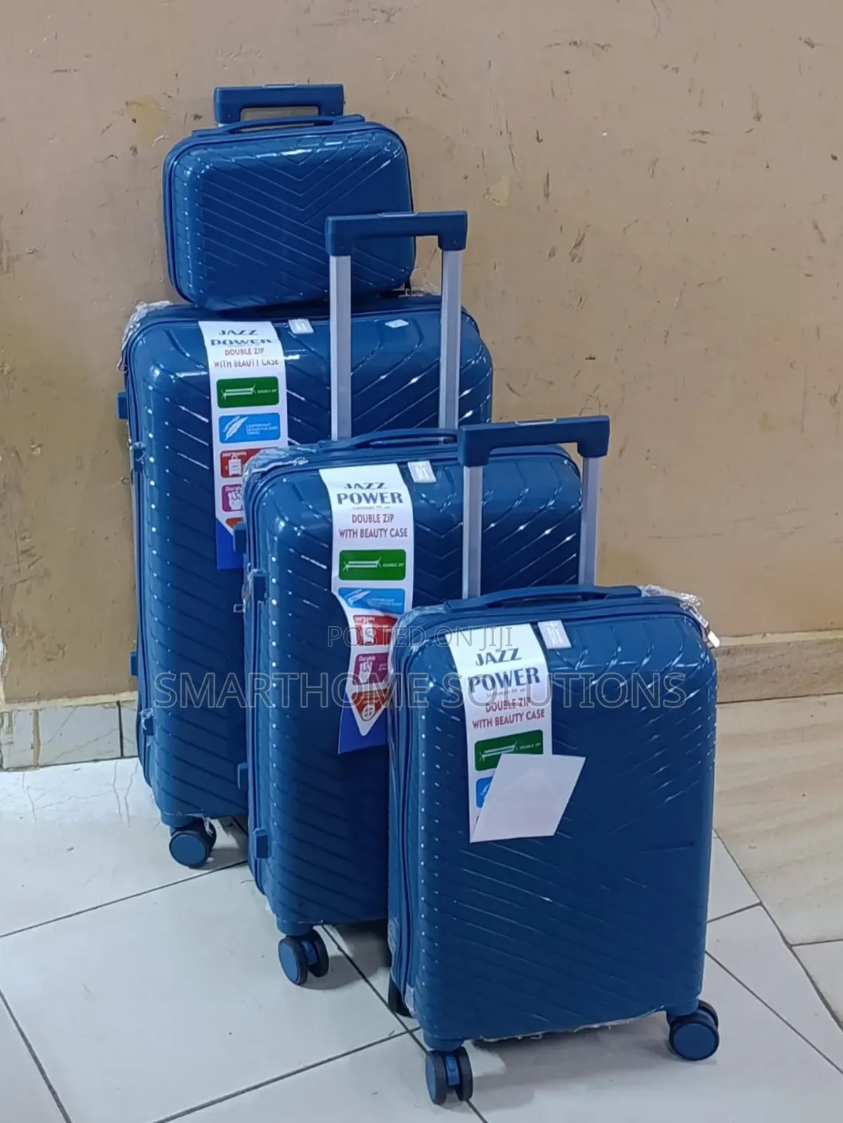 4in1 Rubber Suitcase – Strong Durable Travel Bag