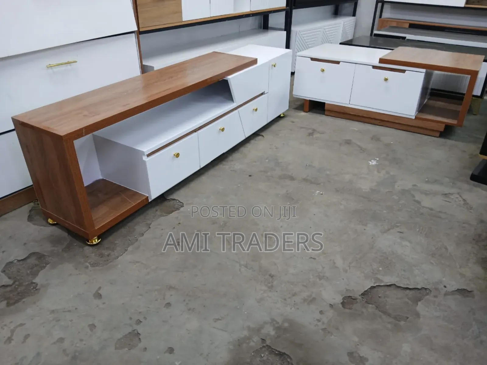 Naturalwhite Tv Stand & Table