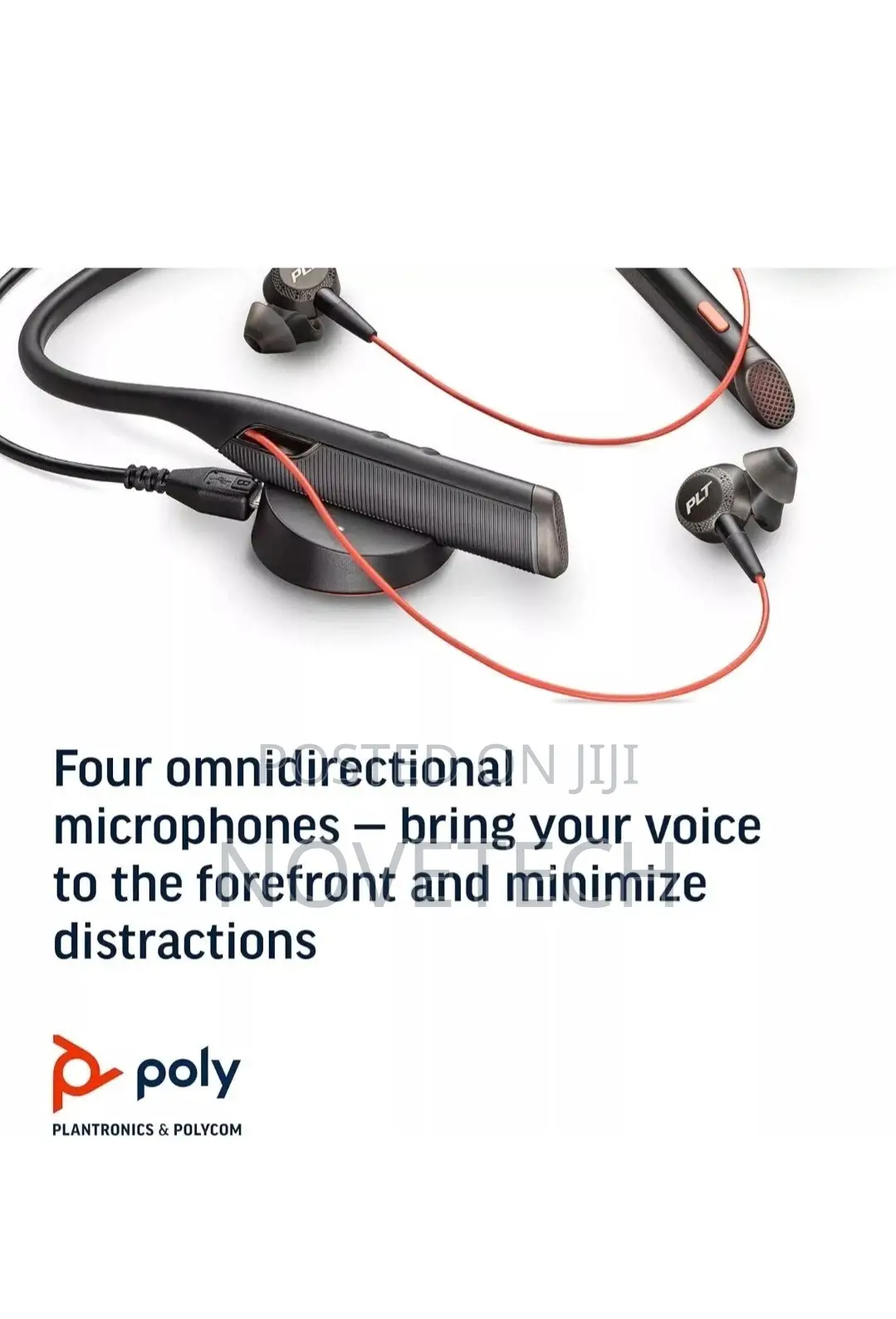 Poly Voyager 6200 Uc - Bluetooth Dual-Ear Earbuds Neckband Headset