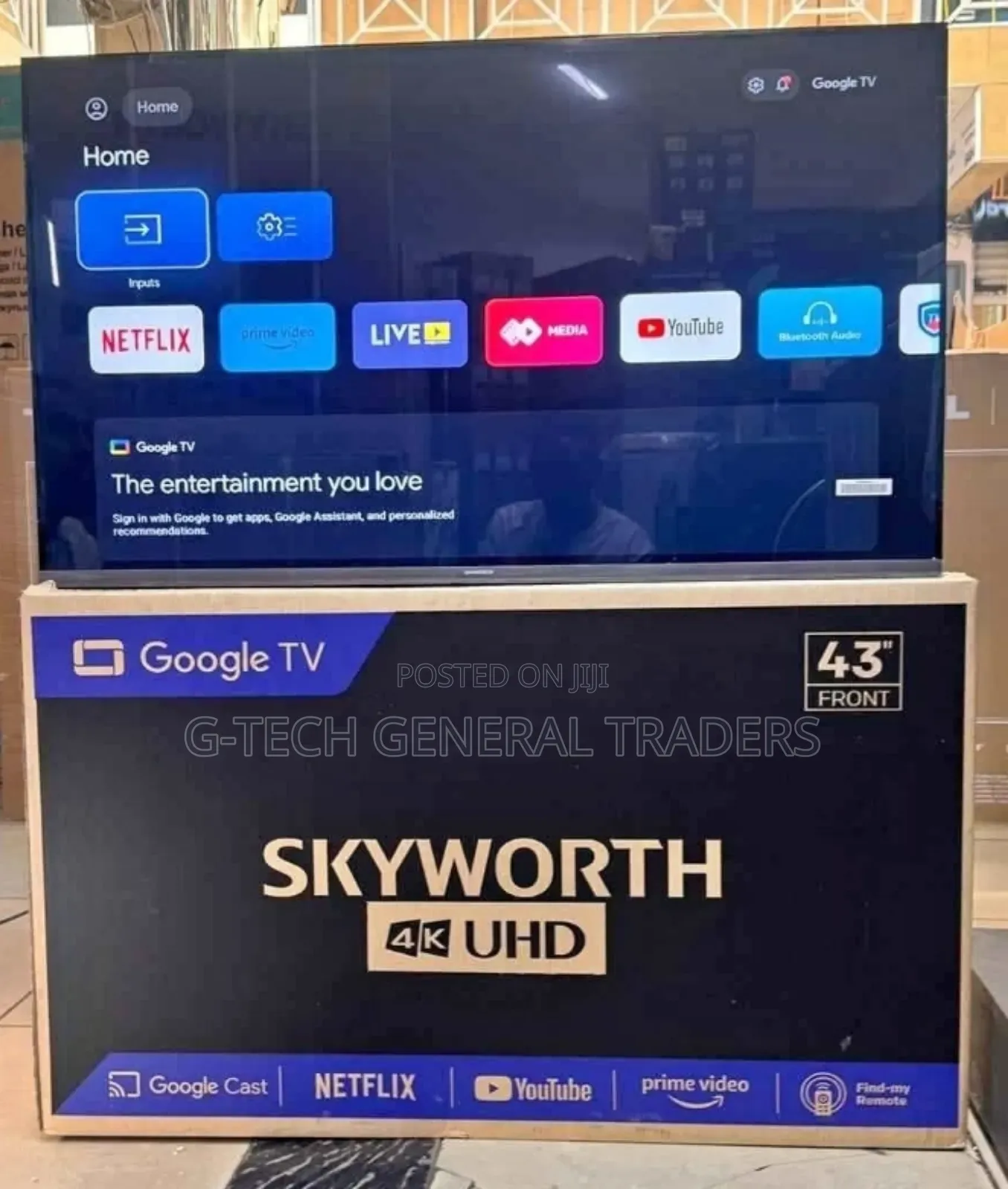 Skyworth 43inch Smart 4k Uhd Frameless Led Tv
