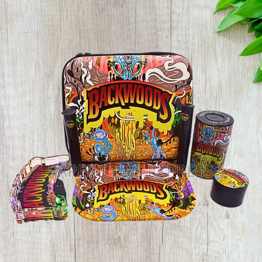 Backwoods Led Light Ashtray Smoking Gift Kit Set Bag