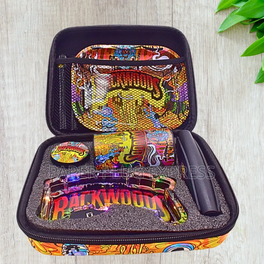 Backwoods Led Light Ashtray Smoking Gift Kit Set Bag