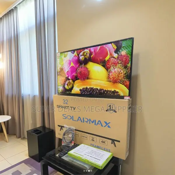 Solarmax 32 Inch Frameless Android Smart Led Tv With Clear View