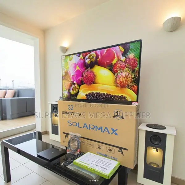 Solarmax 32 Inch Frameless Android Smart Led Tv With Clear View