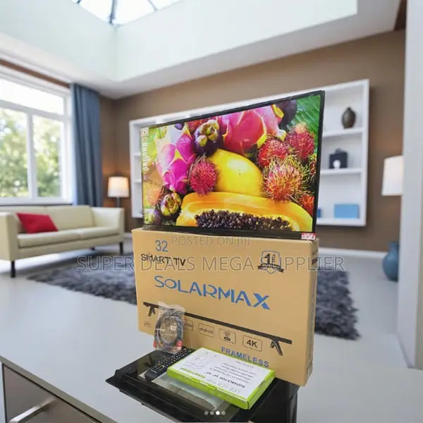 Solarmax 32 Inch Android Smart Led Tv Frameless Sleek Design