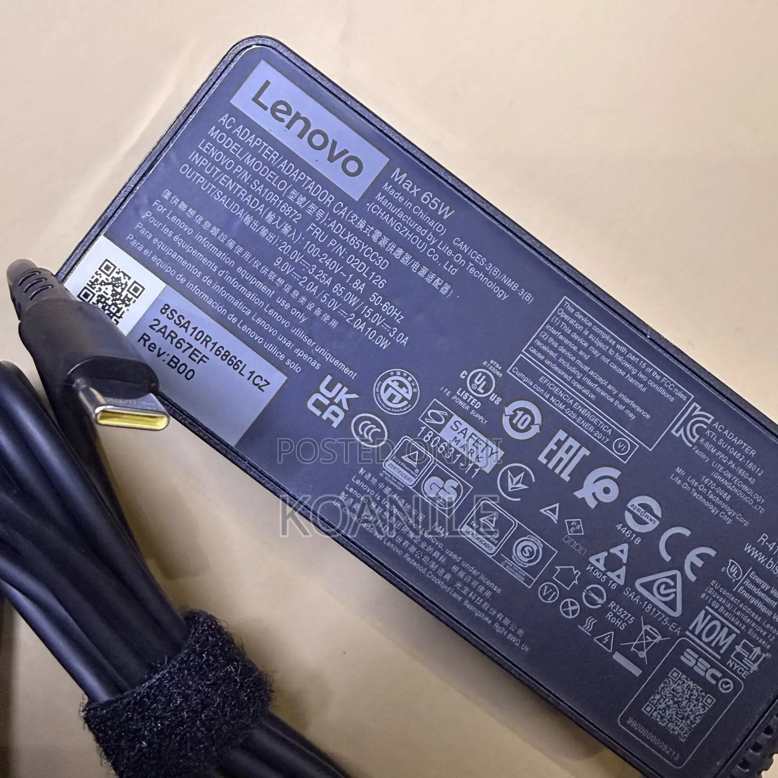 Lenovo Type C Charger 65w!! Lenovo Usb C Charger!!