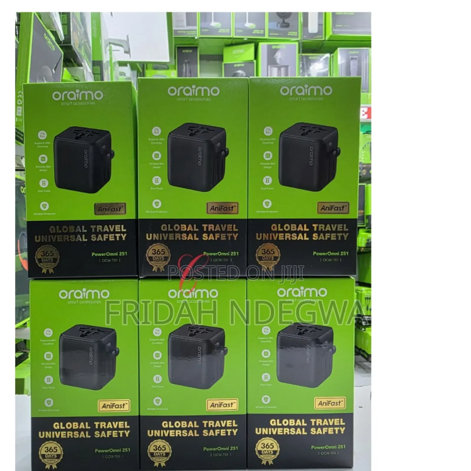 Oraimo Poweromni 251 Ocw-T01 *2500w* Global Universal Travel Adapter