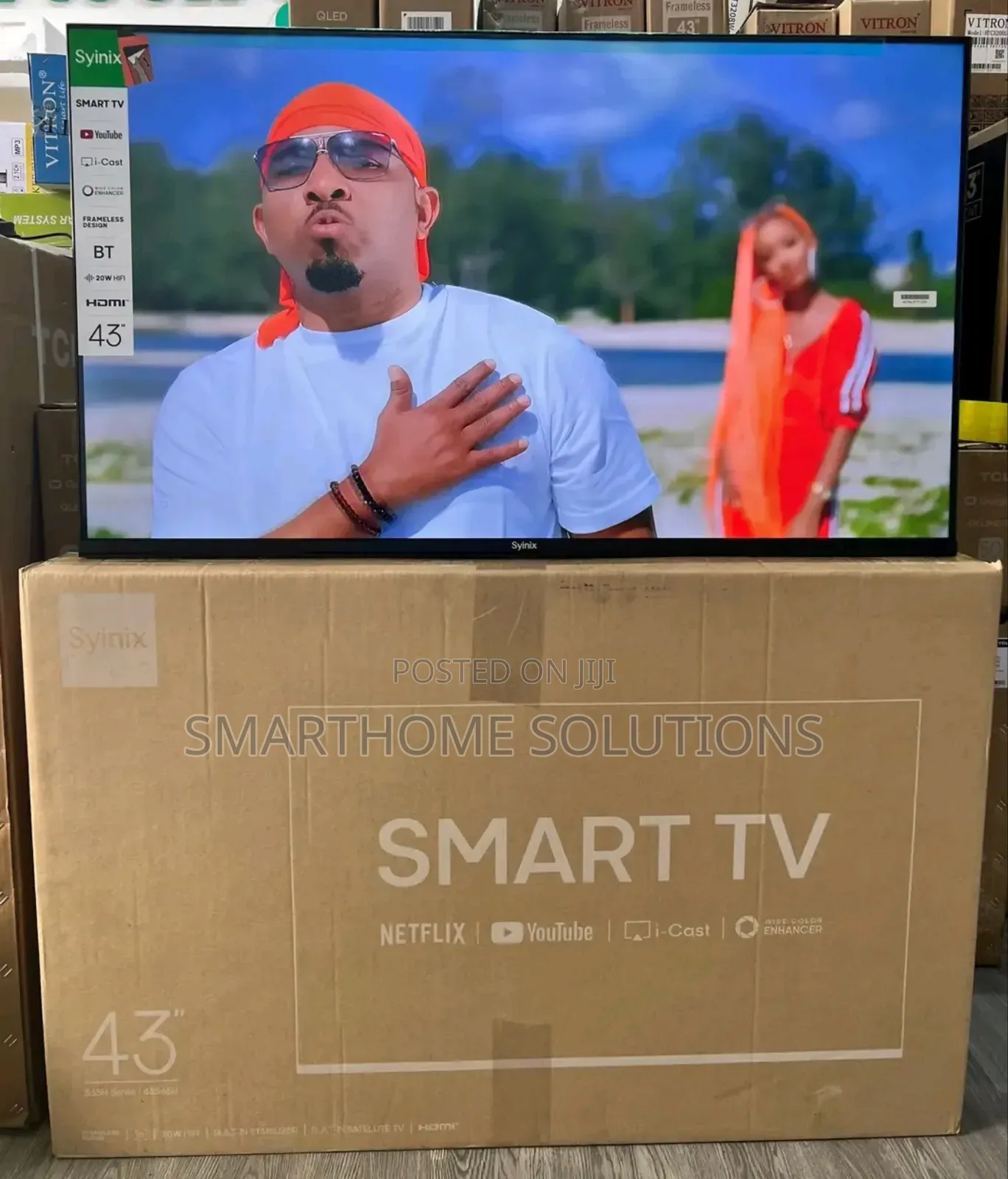Syinix 43inches Smart Tv Frameless