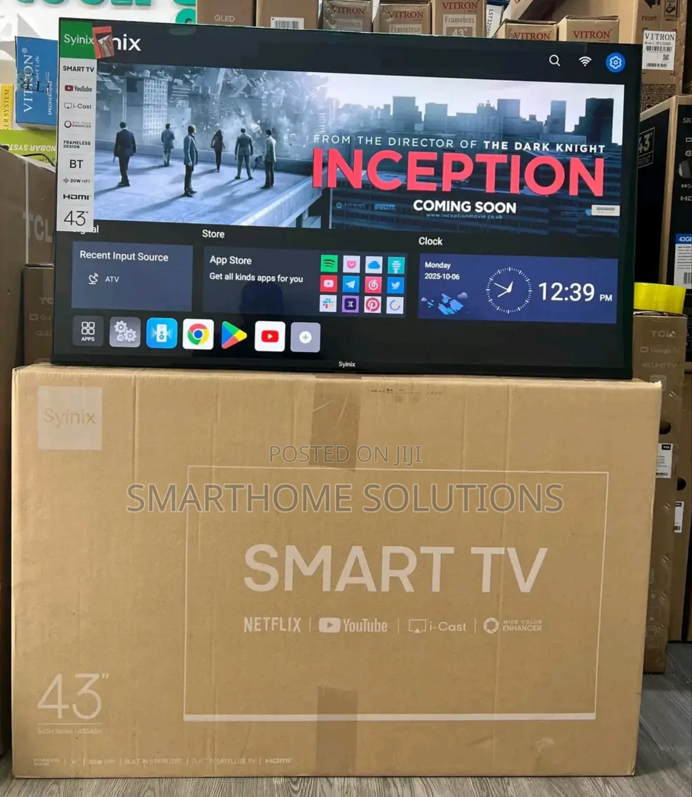 Syinix 43inches Smart Tv Frameless