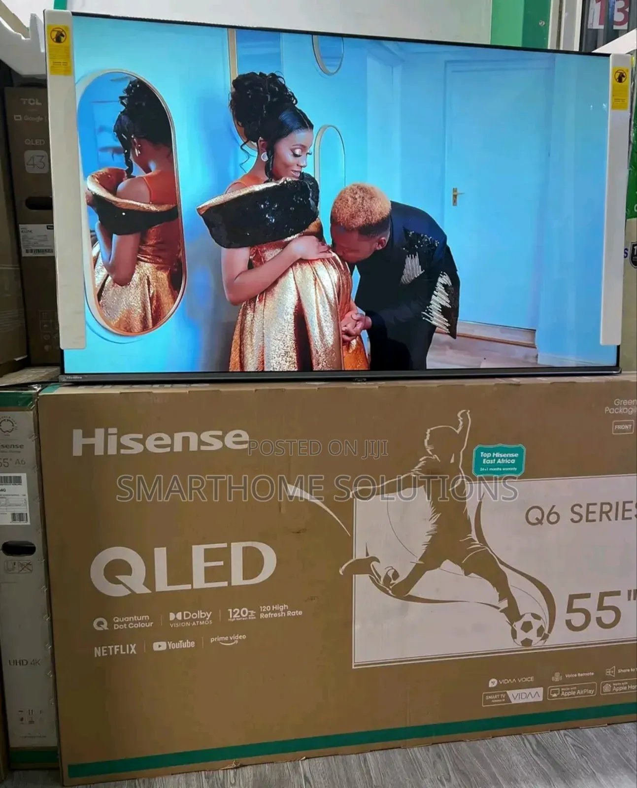 Hisense 55” Inch Qled Vida Smart Tv (2025) 55 Q6
