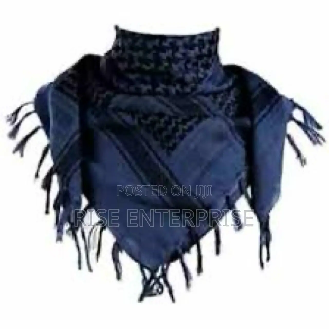 Arafat Scarf- Navy Blue and Black