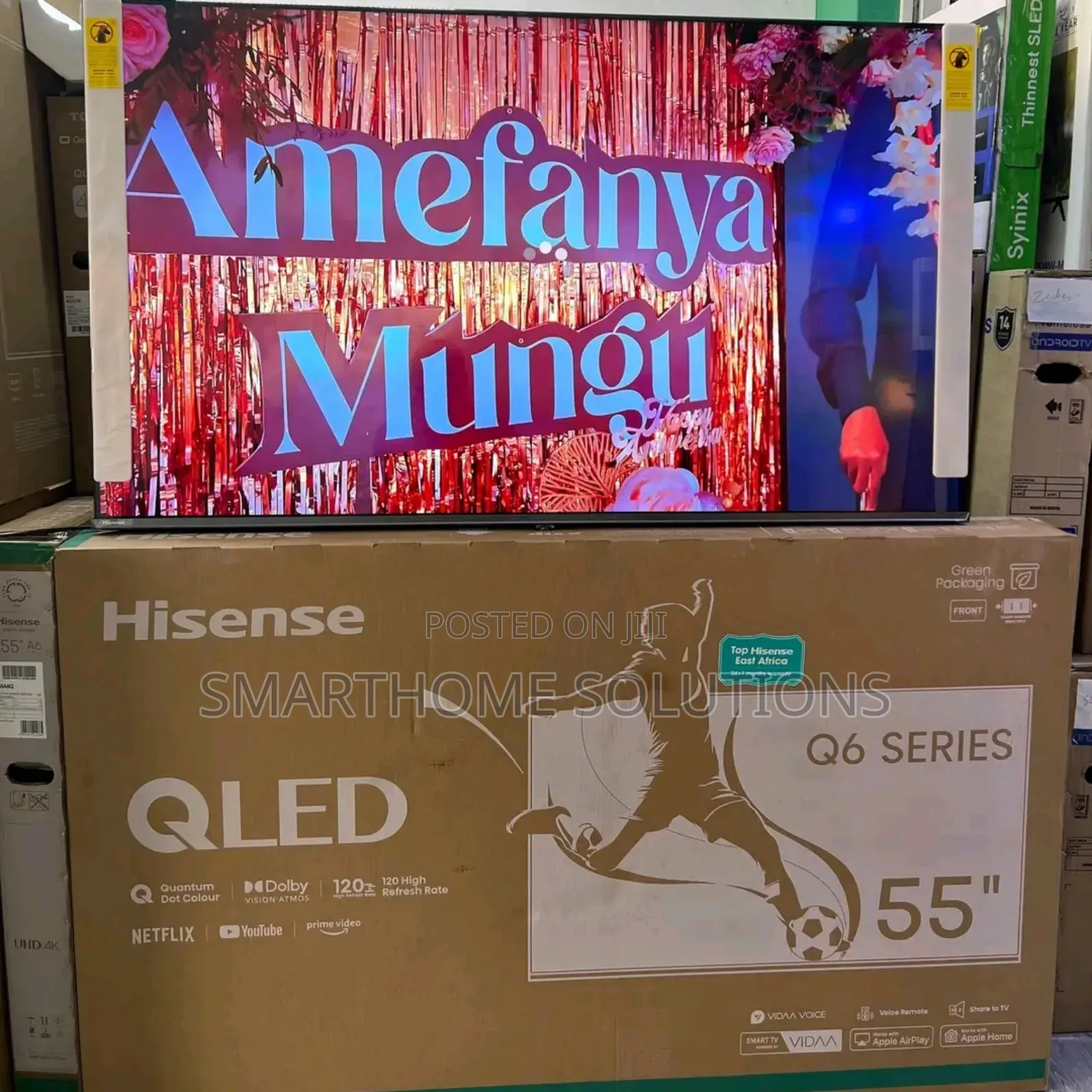 Hisense 55-inch Qled Smart Tv 4k 55q6q