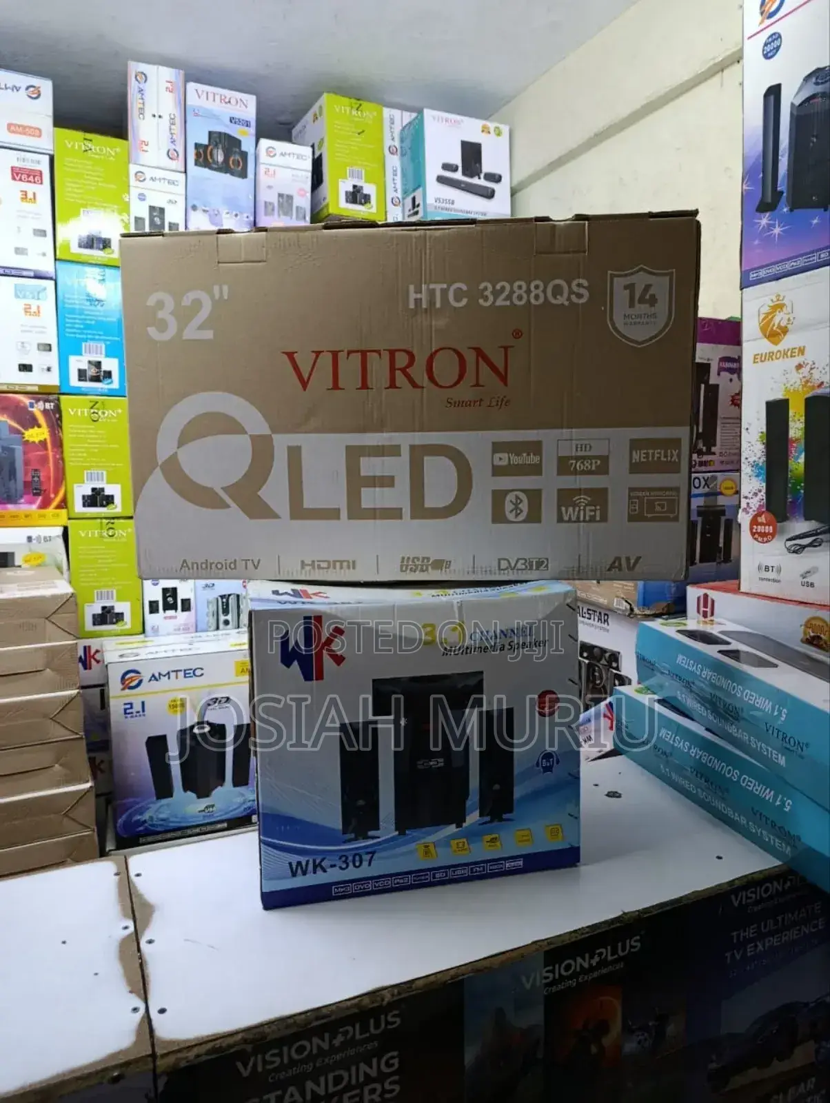 32" Vitron Qled Smart Frameless Tv, With Bluetooth