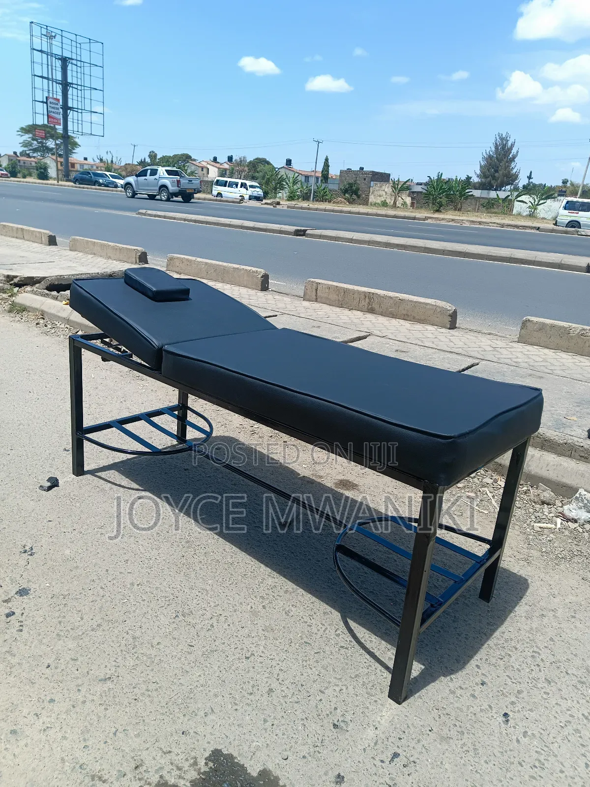 Locally Made Black Massage Bed. ,