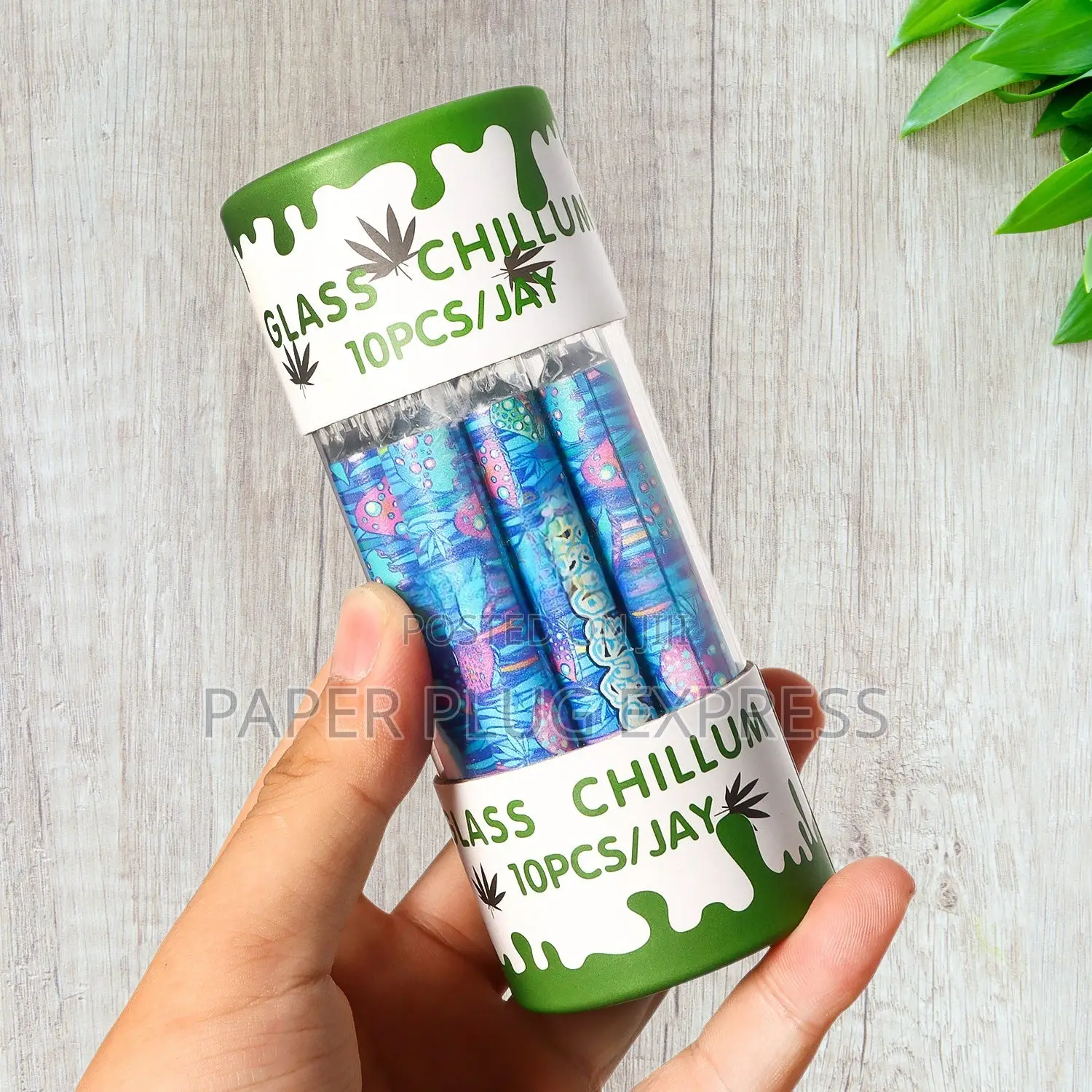 Og Chillum Clear Glass Pipes (Straight Design) – Pack of 10