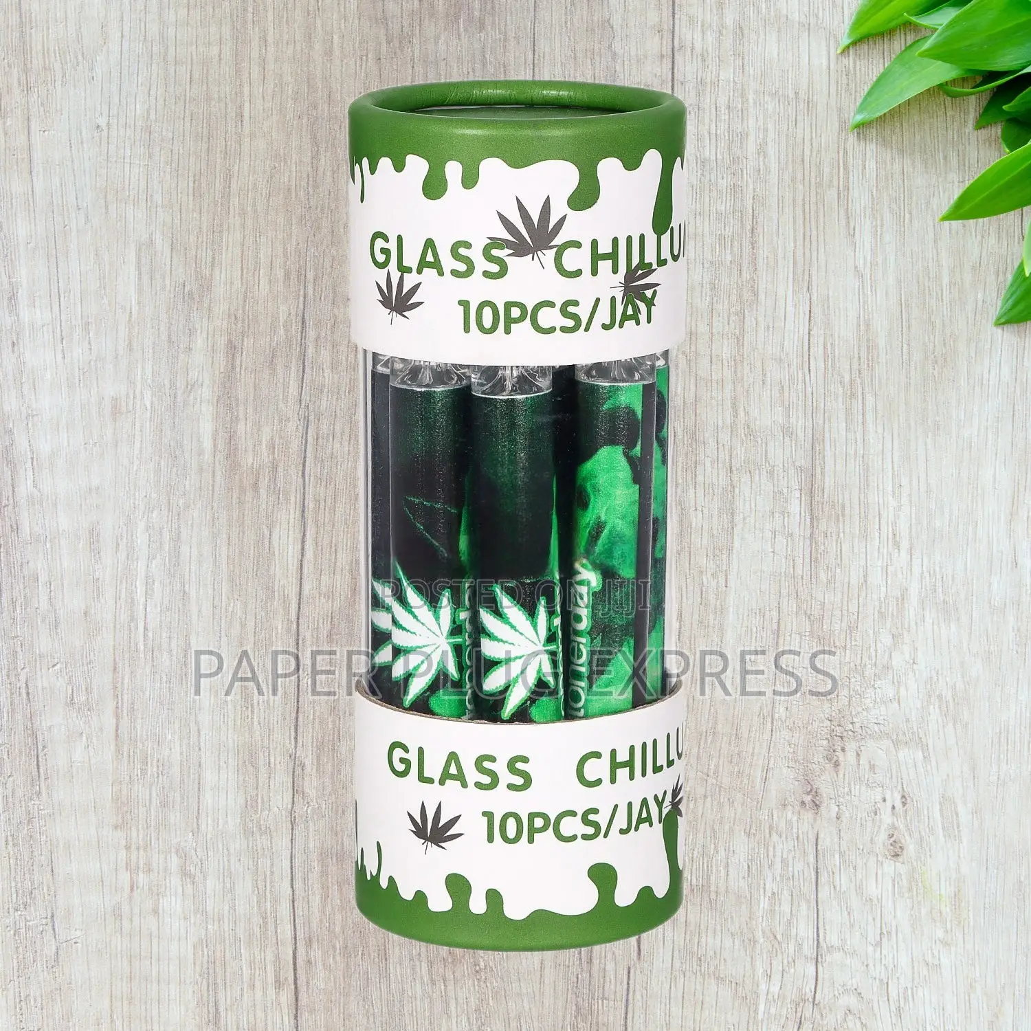 Straight Chillum Glass Pipes – 10pcs Bulk Jar for Smooth Sessions