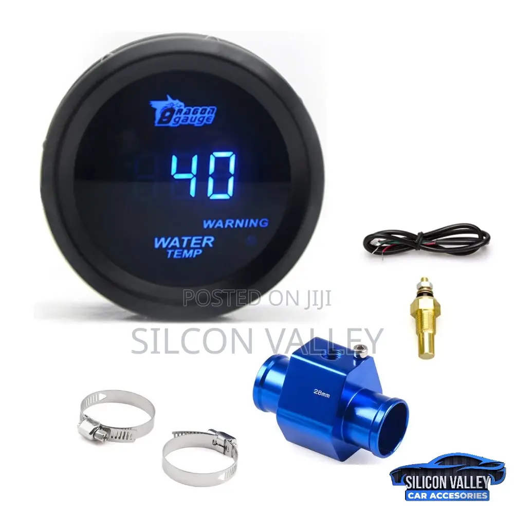 Car Digital and Analog Engine Tempature Gauge 52mm