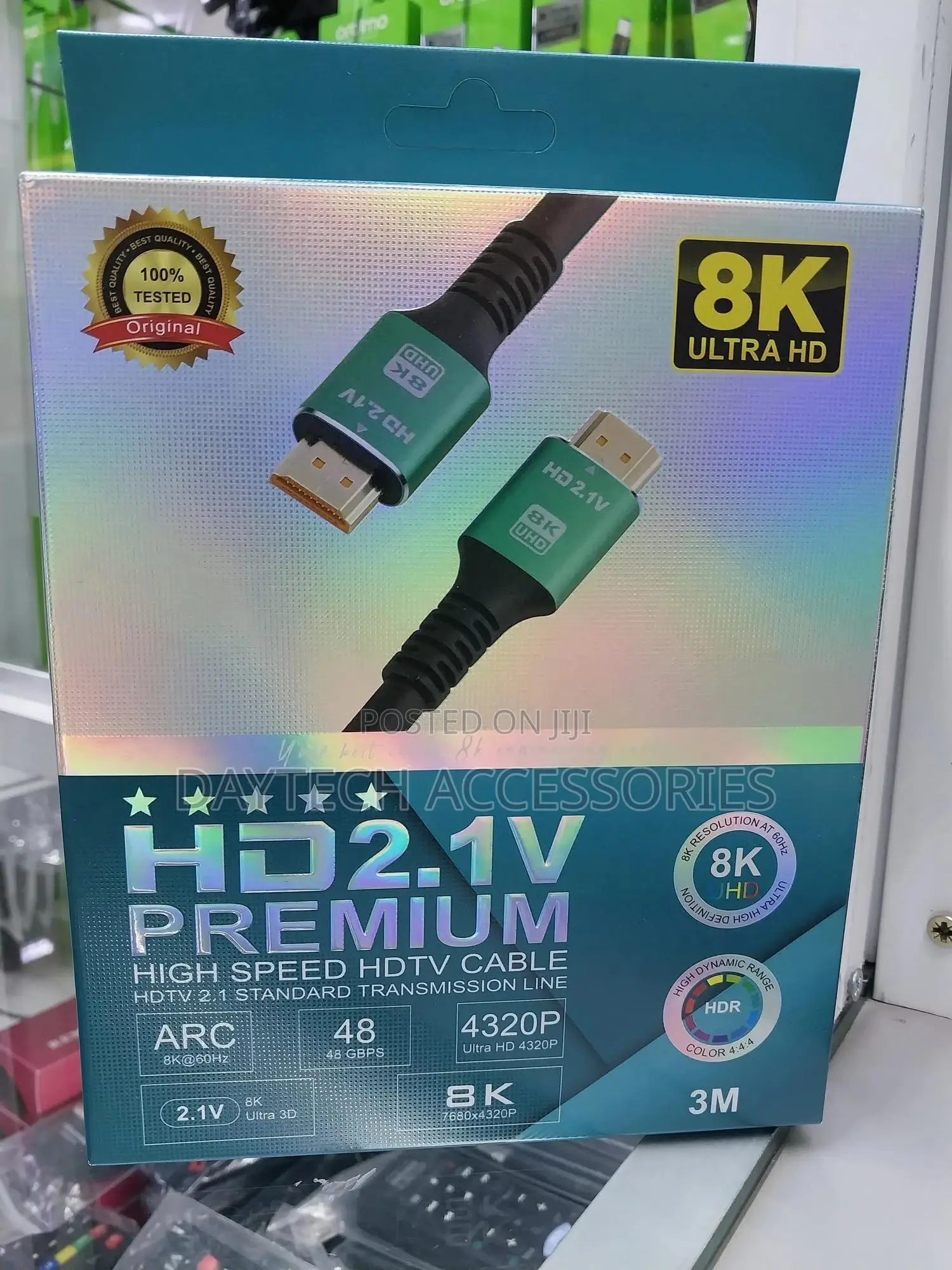 2.1v Premium High Speed Hdmi Cable 3 Meters.