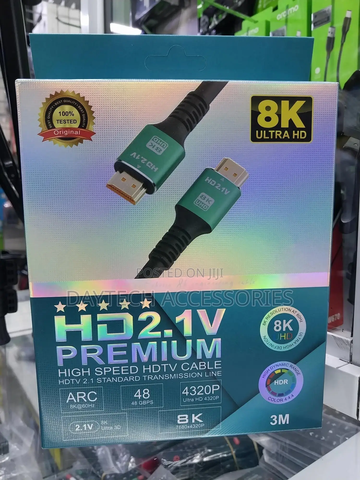 2.1v Premium High Speed Hdmi Cable 3 Meters.