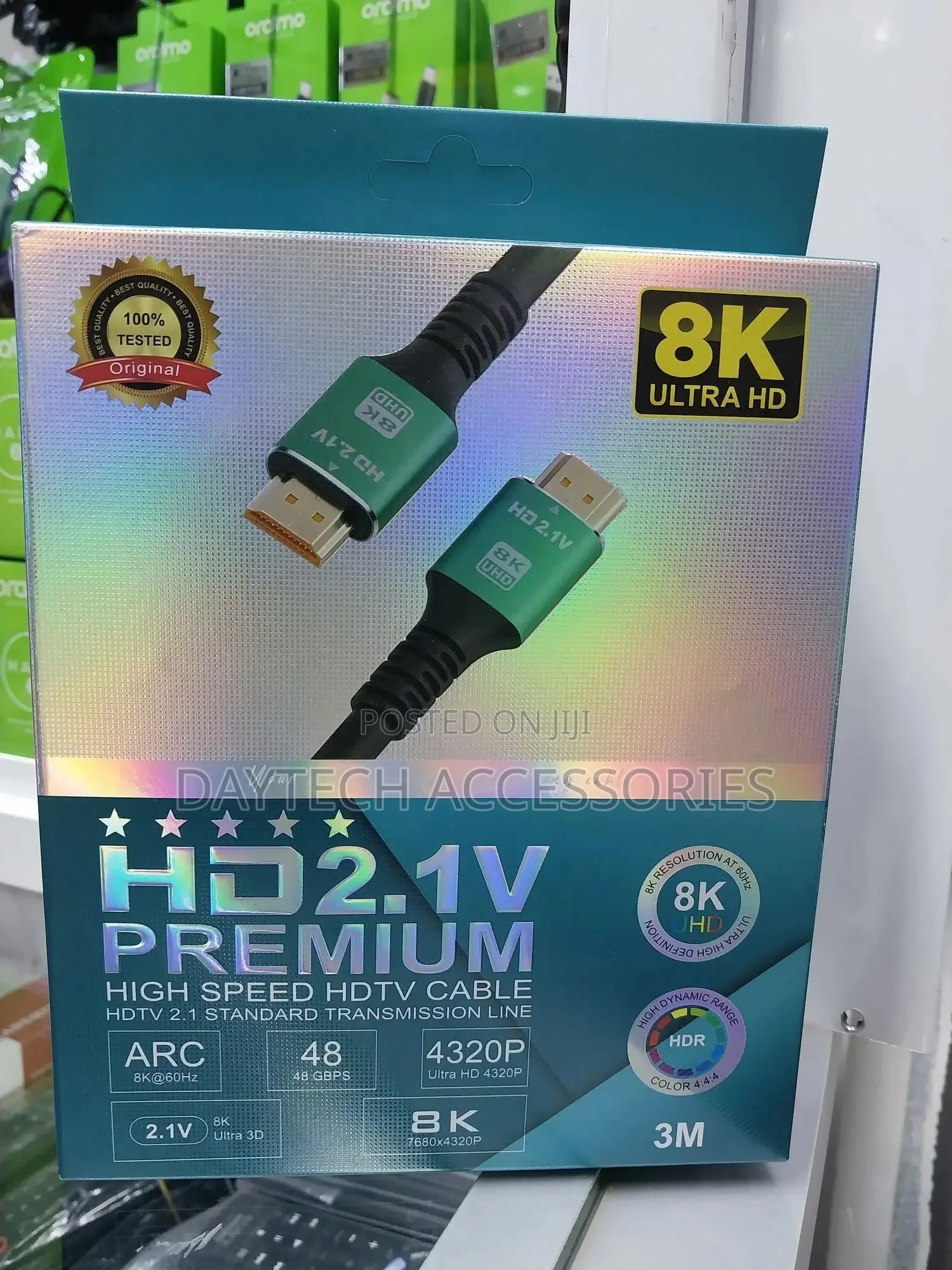 3m Premium Hdmi 2.1 8k60hz/4k120hz Cable.