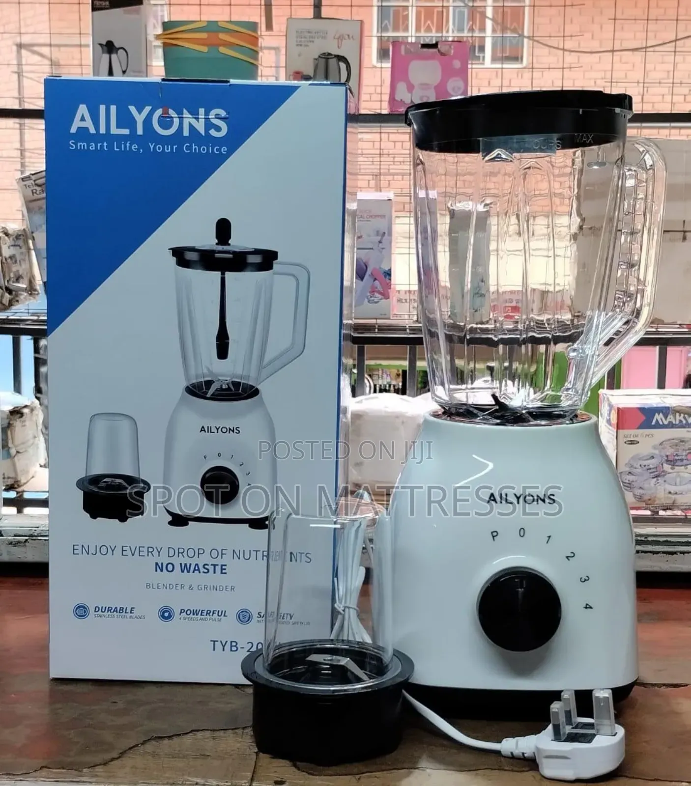 Ailyons 2 in 1 Blender 1.5ltr Jug Capacity
350 Watts + Free Delivery!