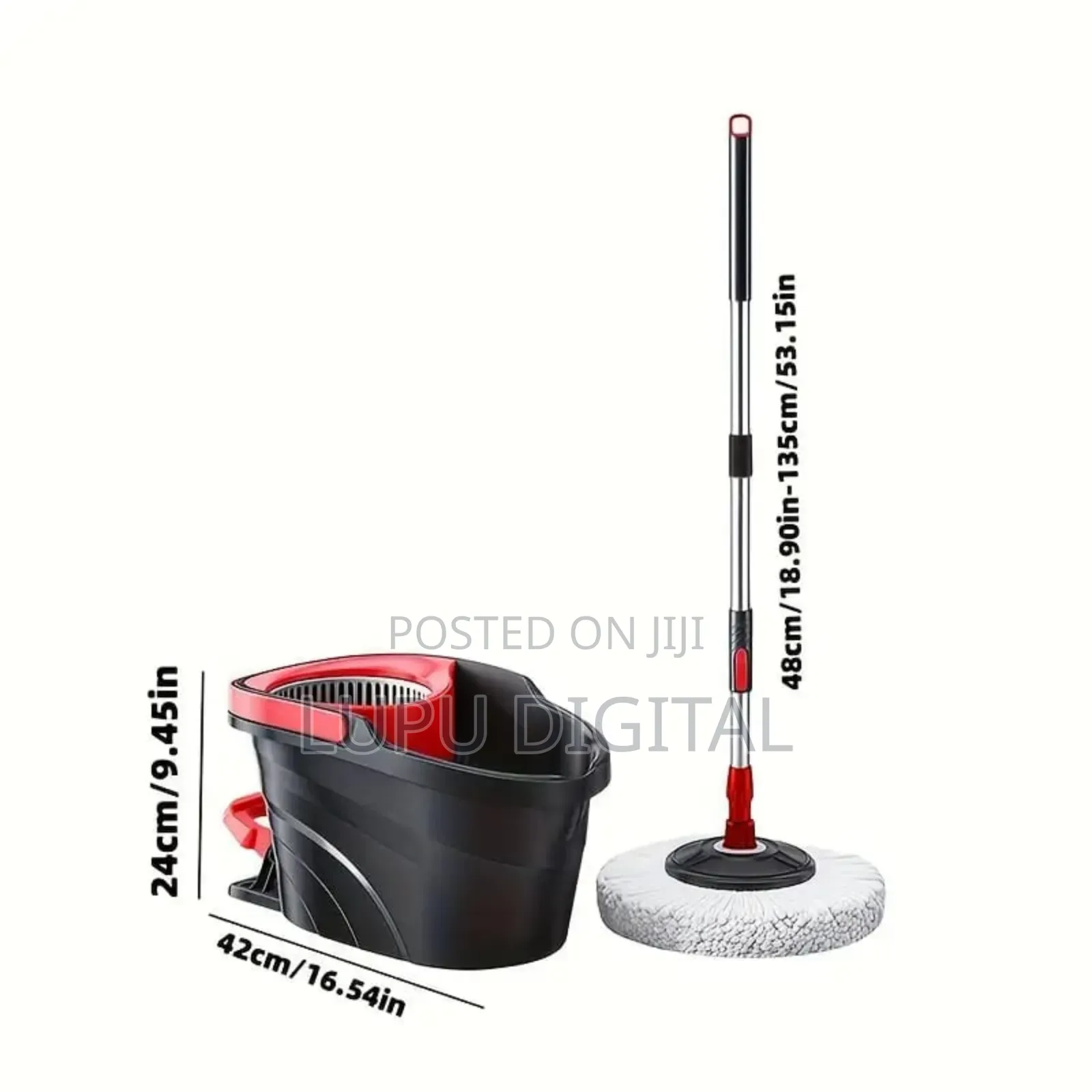 12l Bucket Foot Pedal Spin Mop (Rotary Mop)