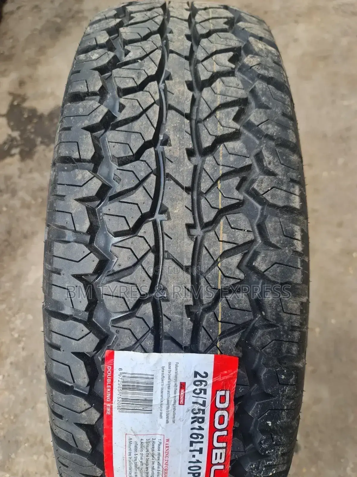 265 /75 R16 Doubleking Tyres (All Terrrain)
