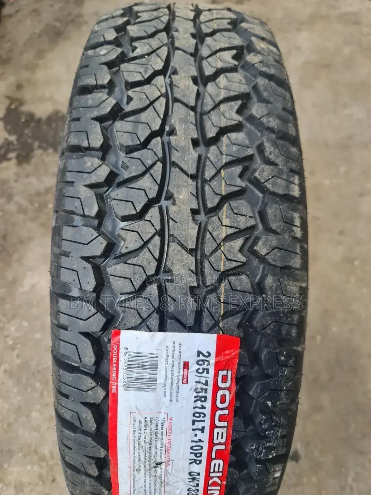 265 /75 R16 Doubleking Tyres (All Terrrain)