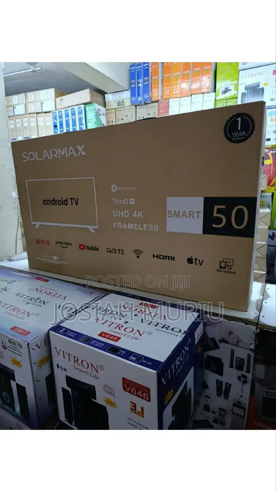 Uhd Solar Max 50inch Smart Android Frameless Tv
